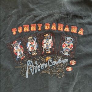 Tommy Bahama mens XXL silk shirt ride em cowboys